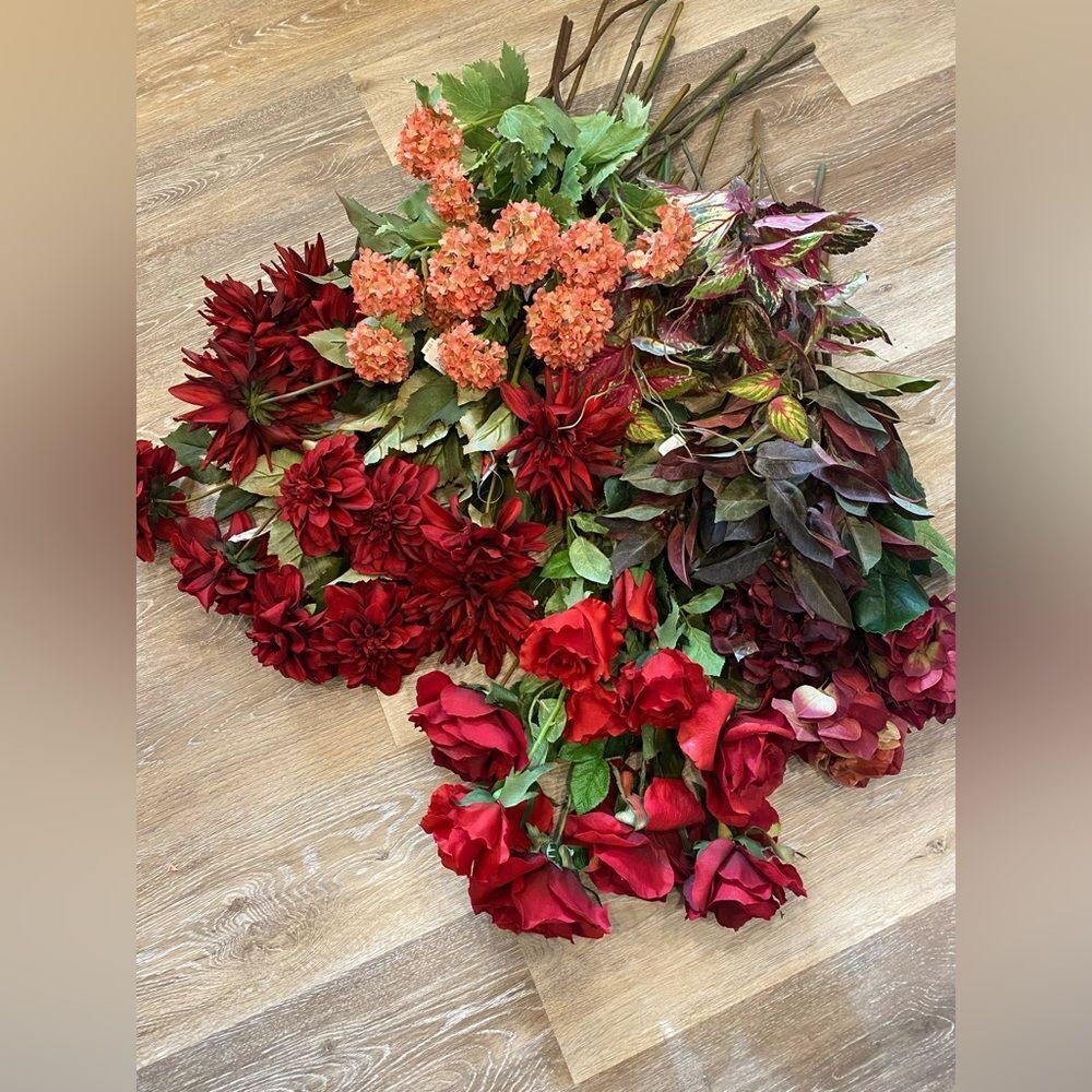 Bulk Flower Stems  SILK Dahlia Wedding Holiday Party Events Home Decor Florist